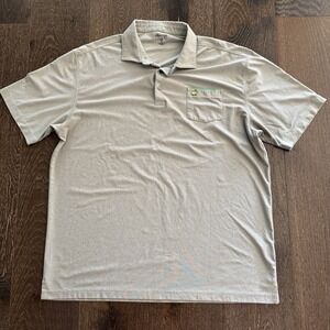 Masters Tech  Light Gray Front Pocket Golf Polo Men size XL Performance Classic